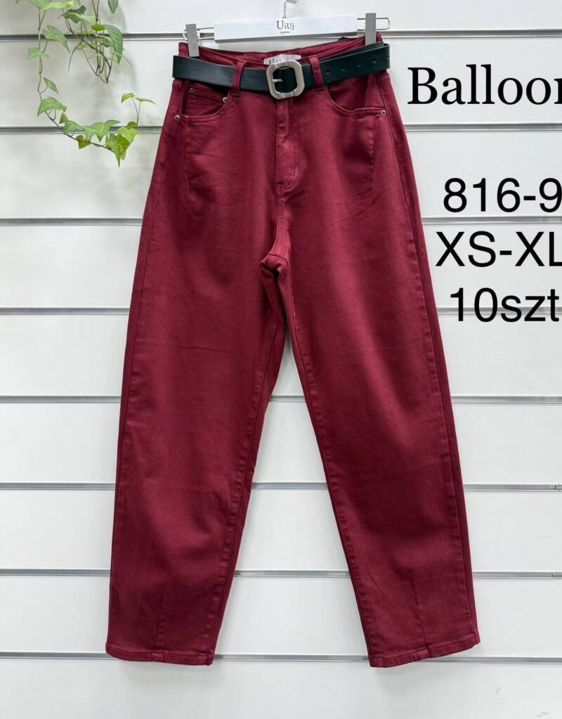 Spodnie damskie jeansy Roz XS-XL, 1 Kolor Paczka 10 szt